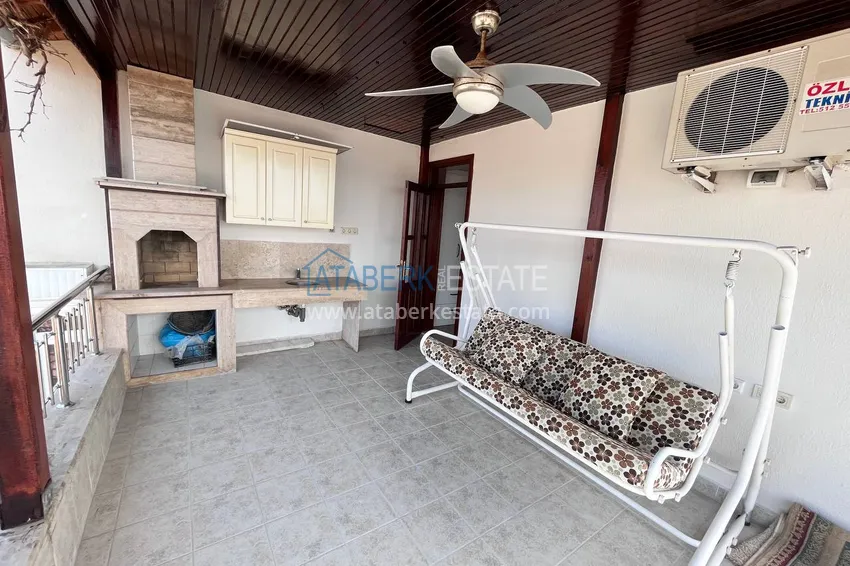 Purchase  Four-storey townhouse 3+2 with furniture and sea view — Alanya, Kestel 31 