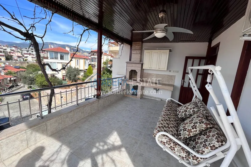 Purchase  Four-storey townhouse 3+2 with furniture and sea view — Alanya, Kestel 32 