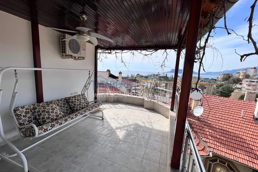 Purchase  Four-storey townhouse 3+2 with furniture and sea view — Alanya, Kestel 33 