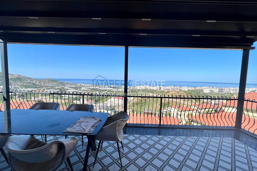 Purchase  View two-storey villa with luxurious furniture and sea view, Mahmutlar district - Alanya 37 