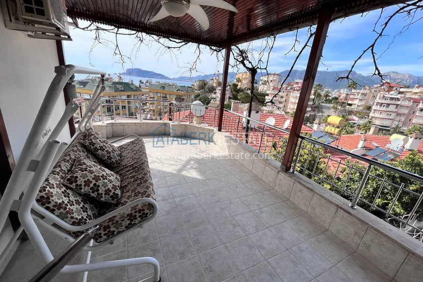 Purchase  Four-storey townhouse 3+2 with furniture and sea view — Alanya, Kestel 34 