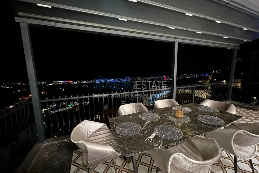 Purchase  View two-storey villa with luxurious furniture and sea view, Mahmutlar district - Alanya 39 