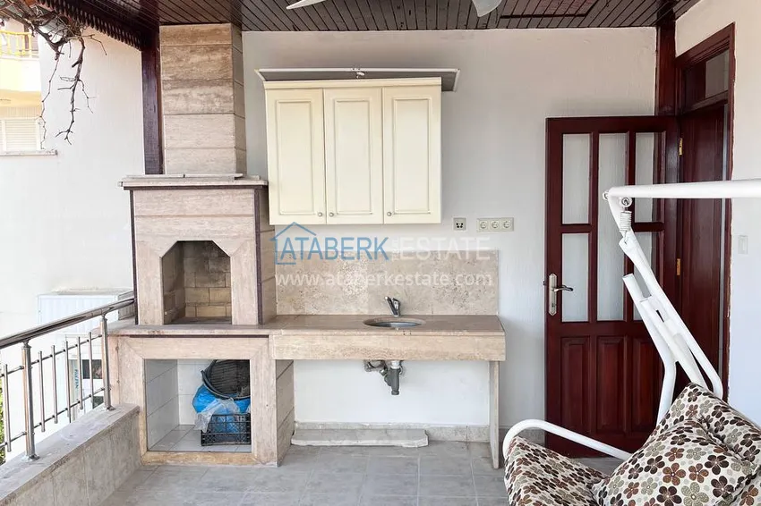 Purchase  Four-storey townhouse 3+2 with furniture and sea view — Alanya, Kestel 36 
