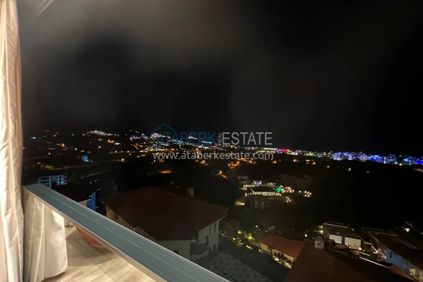 Purchase  View two-storey villa with luxurious furniture and sea view, Mahmutlar district - Alanya 40 