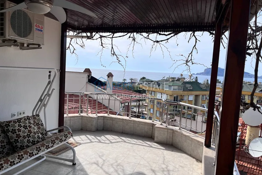 Purchase  Four-storey townhouse 3+2 with furniture and sea view — Alanya, Kestel 38 