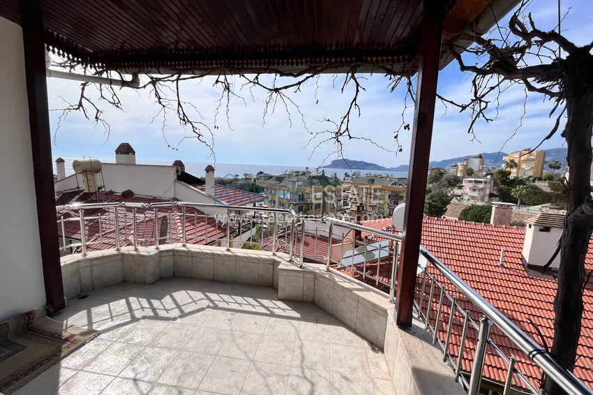 Purchase  Four-storey townhouse 3+2 with furniture and sea view — Alanya, Kestel 39 