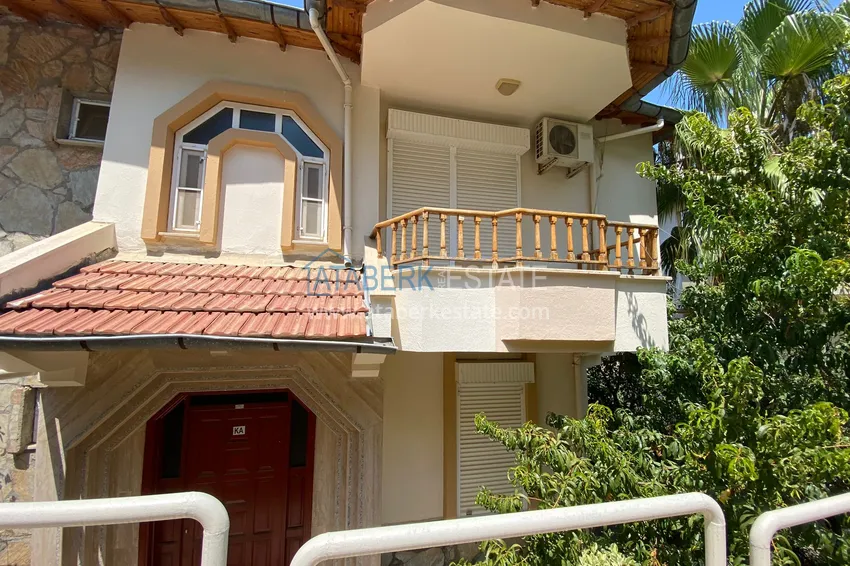 Four-storey townhouse 3+2 with furniture and sea view — Alanya, Kestel 3 