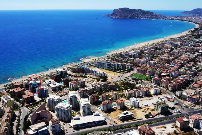 \ Apartment 2 + 1 furnished in a residential complex on the first coastline, Tosmur area - Alanya 4 