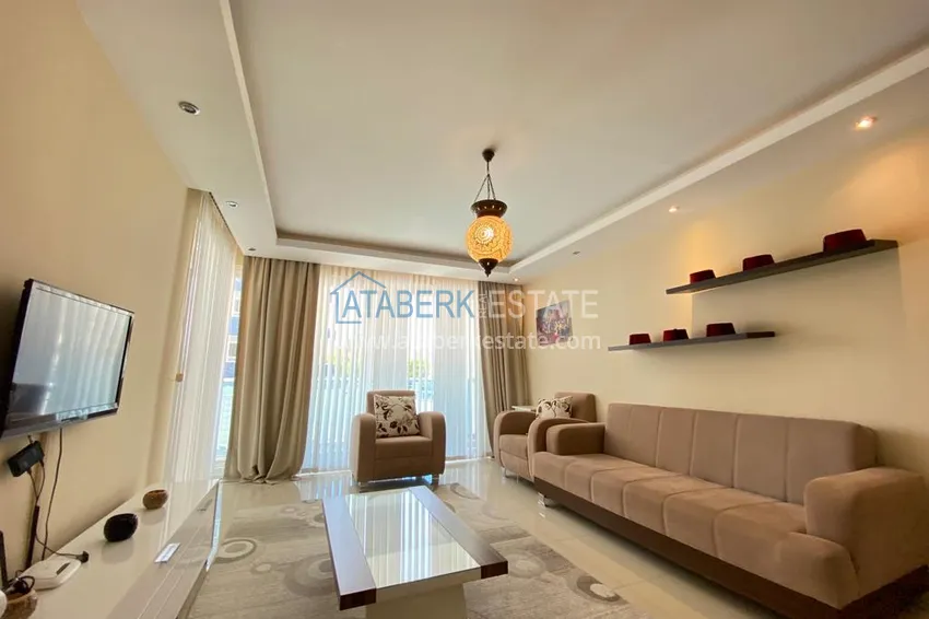 Purchase \ Apartment 2 + 1 furnished in a residential complex on the first coastline, Tosmur area - Alanya 3 