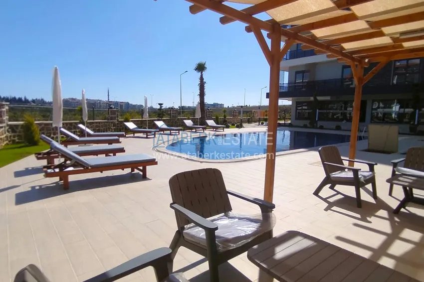 1+1 apartment with furniture and mountain views in a modern boutique complex, Oba district — Alanya 4 