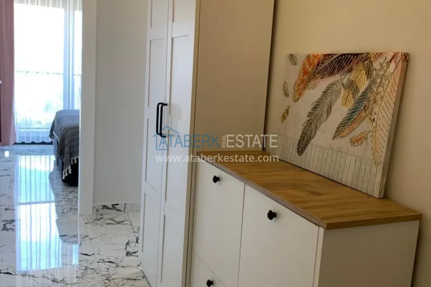 Purchase  1+1 apartment with furniture and mountain views in a modern boutique complex, Oba district — Alanya 3 
