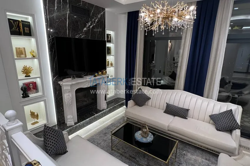 Purchase  View two-storey villa with luxurious furniture and sea view, Mahmutlar district - Alanya 4 