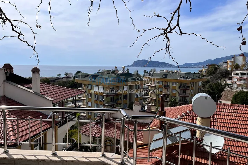Purchase  Four-storey townhouse 3+2 with furniture and sea view — Alanya, Kestel 43 