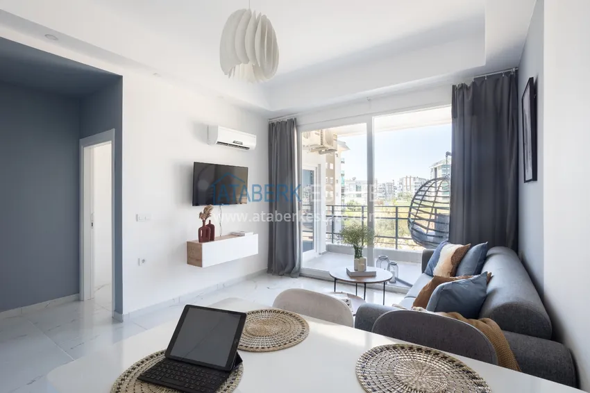 Purchase  Apartment 1+1 furnished with designer interior in a new building, Avsallar area - Alanya. Suitable for short term rental 4 
