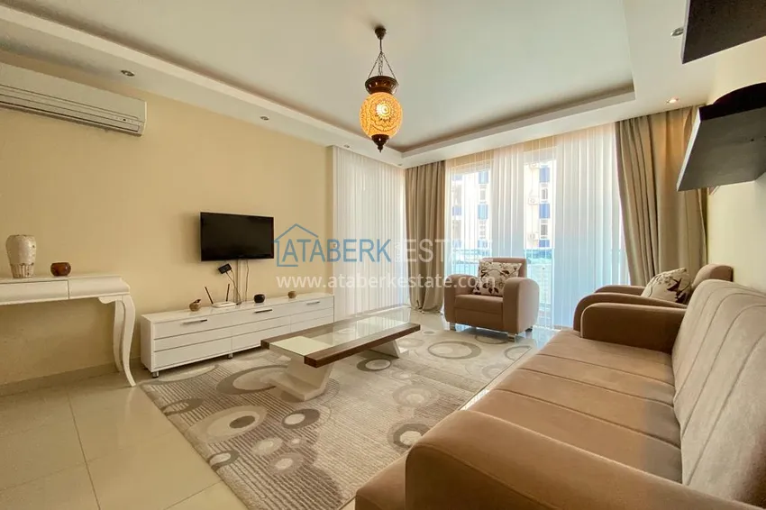 Purchase \ Apartment 2 + 1 furnished in a residential complex on the first coastline, Tosmur area - Alanya 4 