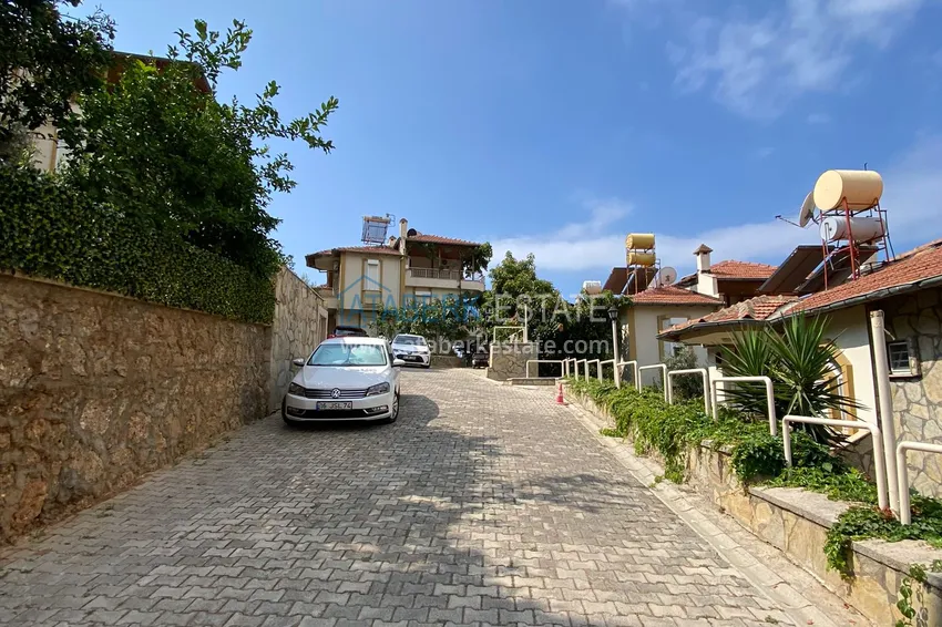 Four-storey townhouse 3+2 with furniture and sea view — Alanya, Kestel 5 
