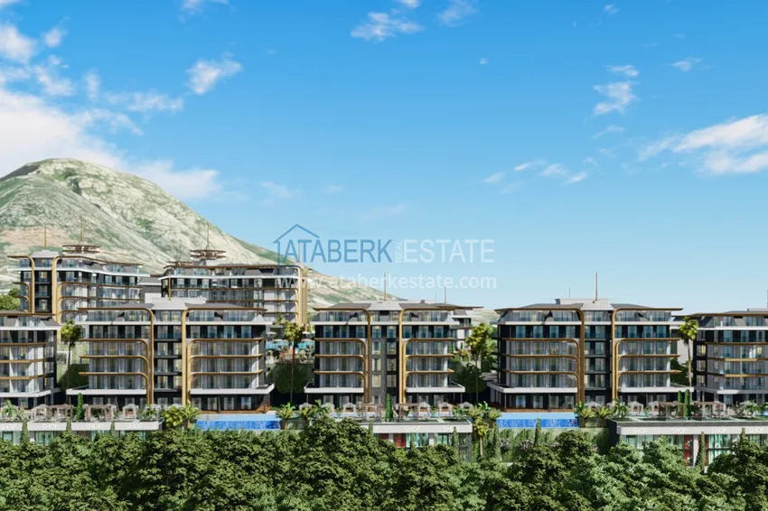 A new grandiose project of a large-scale residential complex in the Kestel area - Alanya 8 