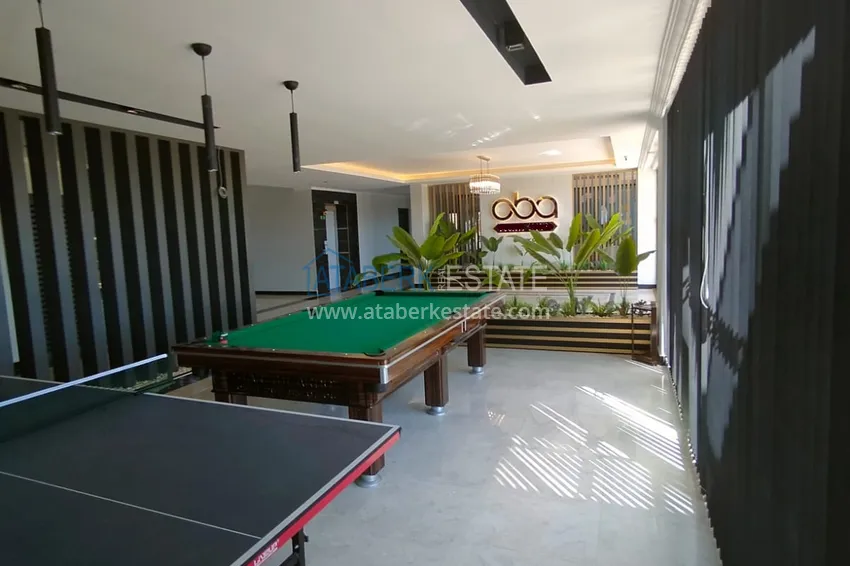 1+1 apartment with furniture and mountain views in a modern boutique complex, Oba district — Alanya 8 