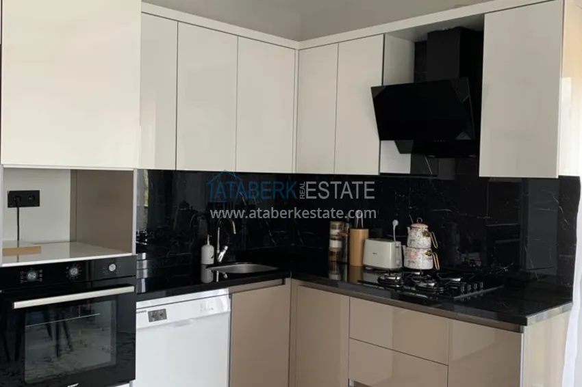 Purchase  1+1 apartment with furniture and mountain views in a modern boutique complex, Oba district — Alanya 7 