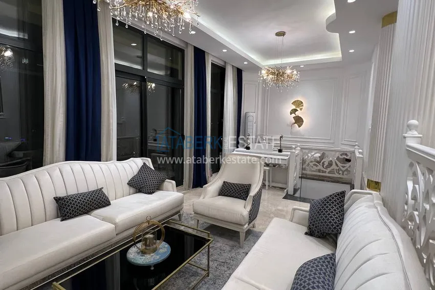 Purchase  View two-storey villa with luxurious furniture and sea view, Mahmutlar district - Alanya 9 