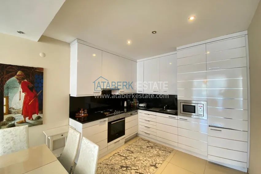 Purchase \ Apartment 2 + 1 furnished in a residential complex on the first coastline, Tosmur area - Alanya 8 