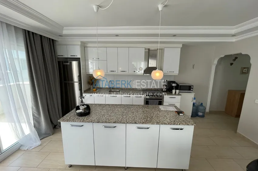 Purchase Duplex apartment in Alanya - Oba with furniture and mountain views, the area is open for residence permit 9 