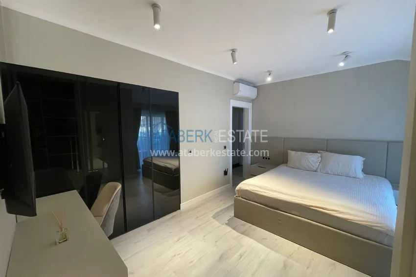 Purchase 2+1 duplex with furniture and mountain views in a young modern complex, Oba district — Alanya 9