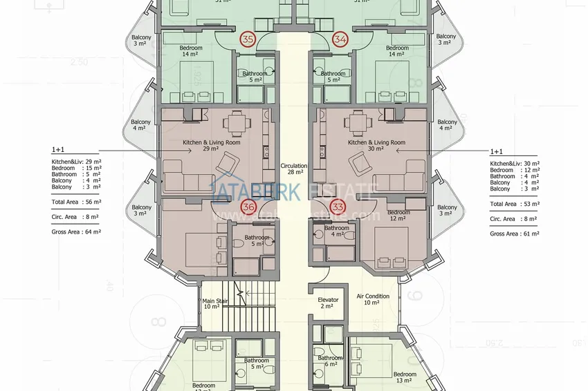 Buy cheap Premium residential complex on the beachfront in Mahmutlar, Alanya 5 