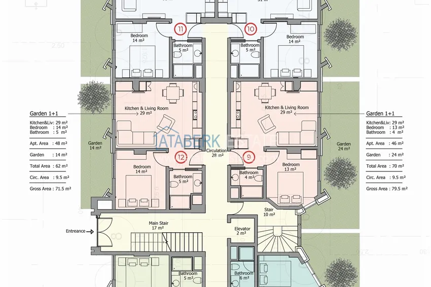 Buy cheap Premium residential complex on the beachfront in Mahmutlar, Alanya 8 
