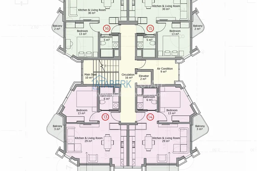 Buy cheap Premium residential complex on the beachfront in Mahmutlar, Alanya 11 