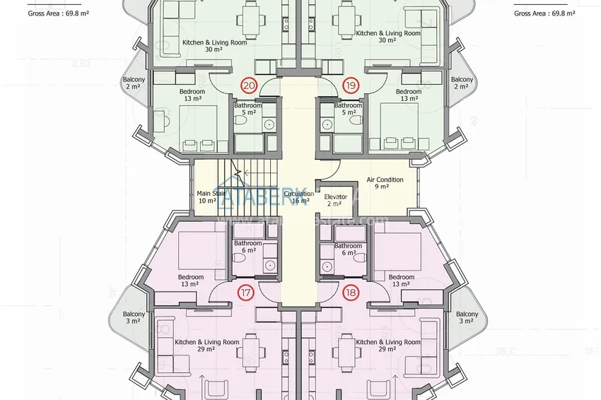 Buy cheap Premium residential complex on the beachfront in Mahmutlar, Alanya 12 