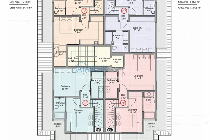 Buy cheap Premium residential complex on the beachfront in Mahmutlar, Alanya 15 