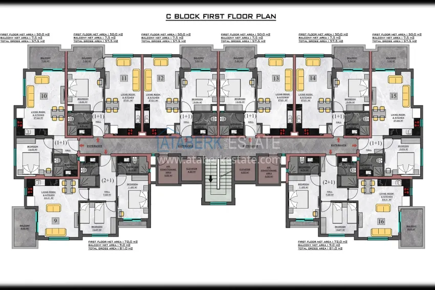 Buy cheap Property from a developer in Alanya - a new residential complex in Kargicak  8 
