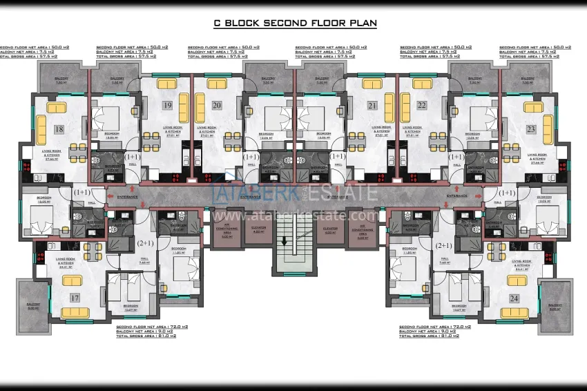 Buy cheap Property from a developer in Alanya - a new residential complex in Kargicak  9 