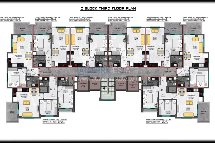 Buy cheap Property from a developer in Alanya - a new residential complex in Kargicak  10 