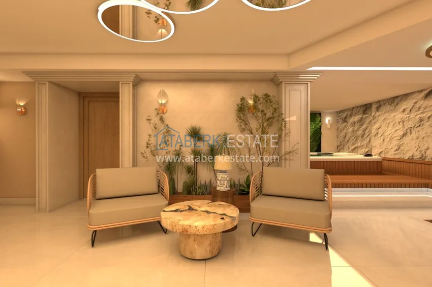 Premium residential complex on the beachfront in Mahmutlar, Alanya 35 