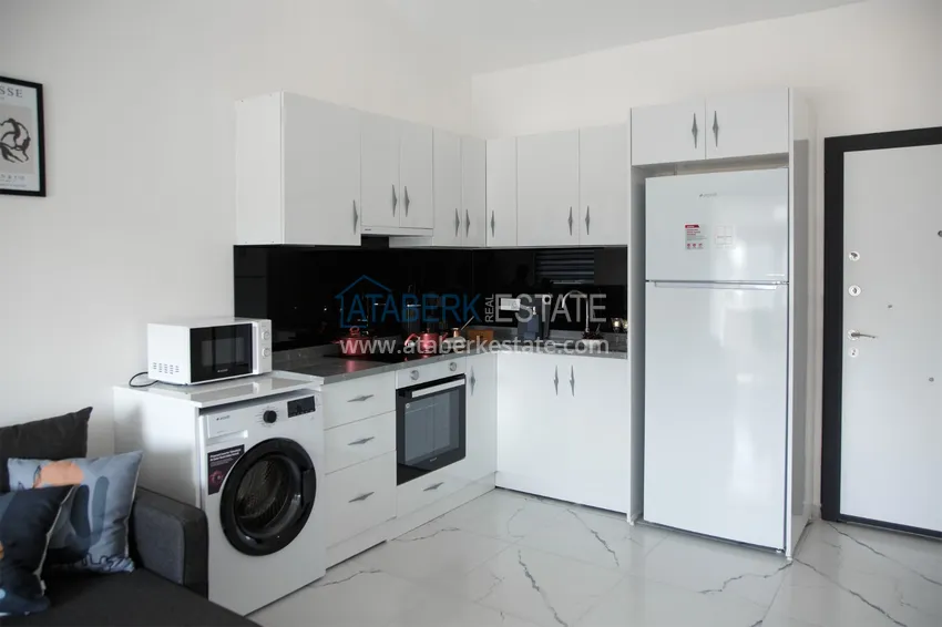 Purchase  One bedroom apartment for rent in Avsallar district in a complex with self-sufficient infrastructure  12 