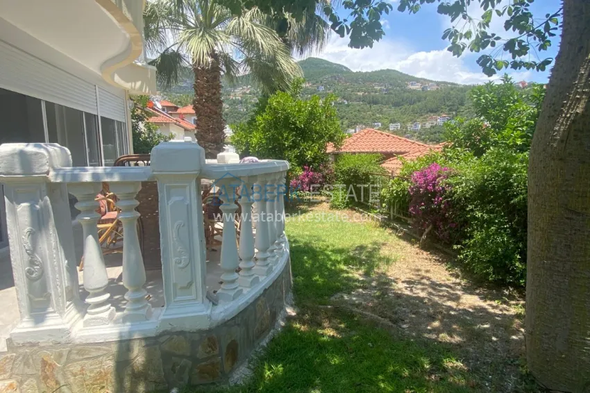 Two-story 2+1 villa in Alanya in a mountain cottage complex, the area is open for a residence permit 11 