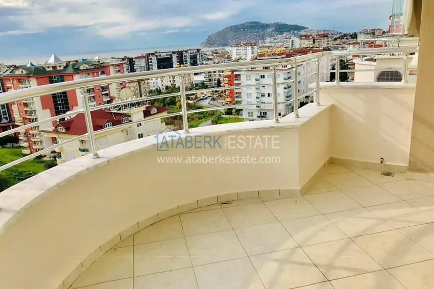 Purchase  Furnished 1+1 apartment overlooking the sea and the historical fortress, Cikcilli district — Alanya  10 