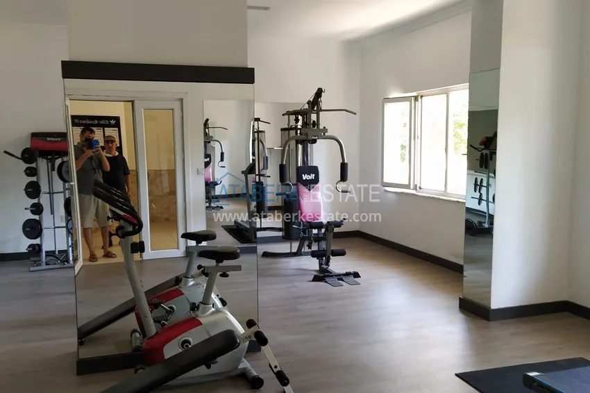 Furnished 1+1 apartment overlooking the sea and the historical fortress, Cikcilli district — Alanya  19 