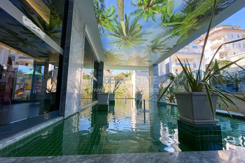 Apartment 1+1 with furniture, glazed balcony and mountain views, Mahmutlar district — Alanya 9