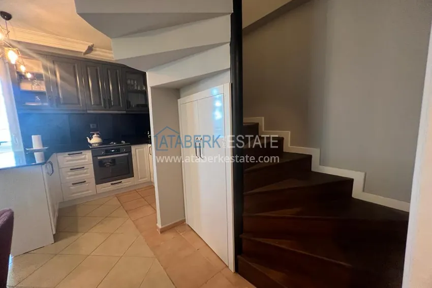 Purchase Rent a 4+1 duplex apartment with furniture in Oba, Alanya A22 11