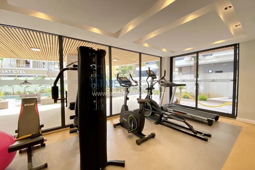 Loft duplex 1+1 with new furniture in a new building in the center of Alanya - Cleopatra Beach area 11 