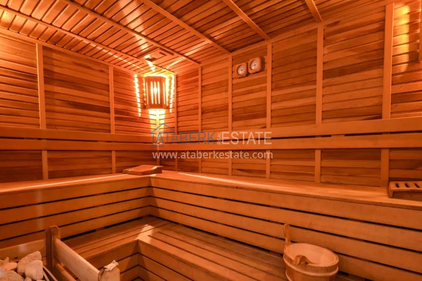 Furnished 1+1 apartment overlooking the sea and the historical fortress, Cikcilli district — Alanya  21 