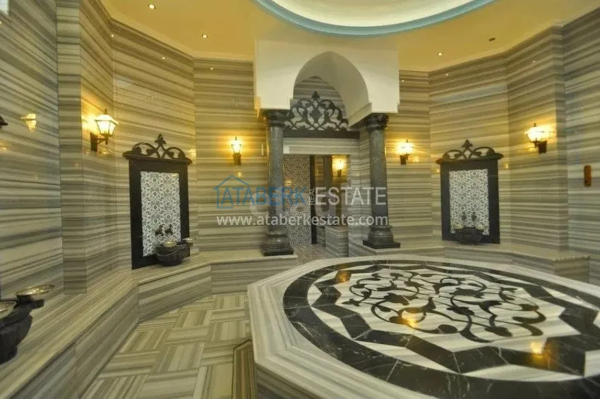 Apartment 2+1 with furniture, glazed balcony and mountain views, Cikcilli district — Alanya 14 