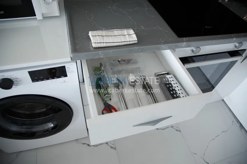 Purchase  One bedroom apartment for rent in Avsallar district in a complex with self-sufficient infrastructure  15 