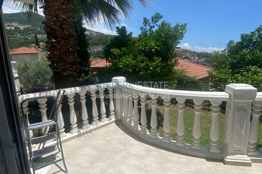 Purchase  Two-story 2+1 villa in Alanya in a mountain cottage complex, the area is open for a residence permit 14 