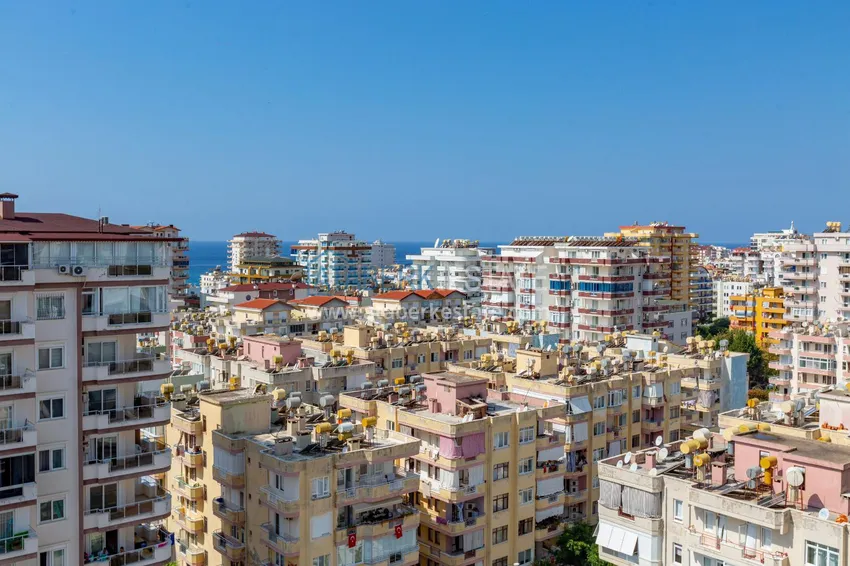 Purchase One bedroom apartment in Mahmutlar furnished with open sea views 15 