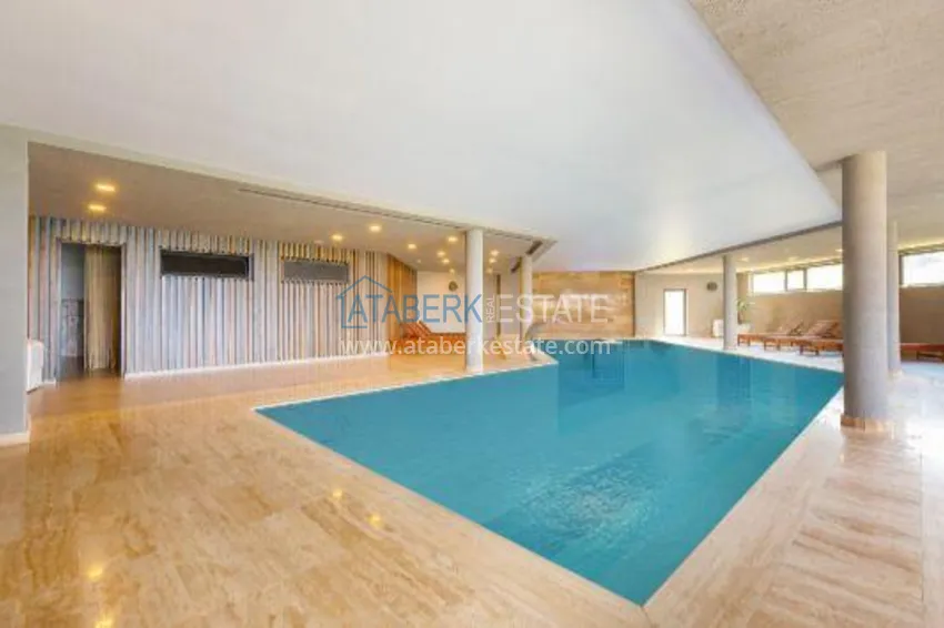 Compact 1+1 penthouse for rent in Kargicak with direct sea and mountain views C12 20 