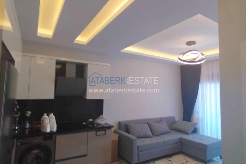 Purchase  Furnished 1+1 apartment in a modern boutique complex, Oba district — Alanya 1 